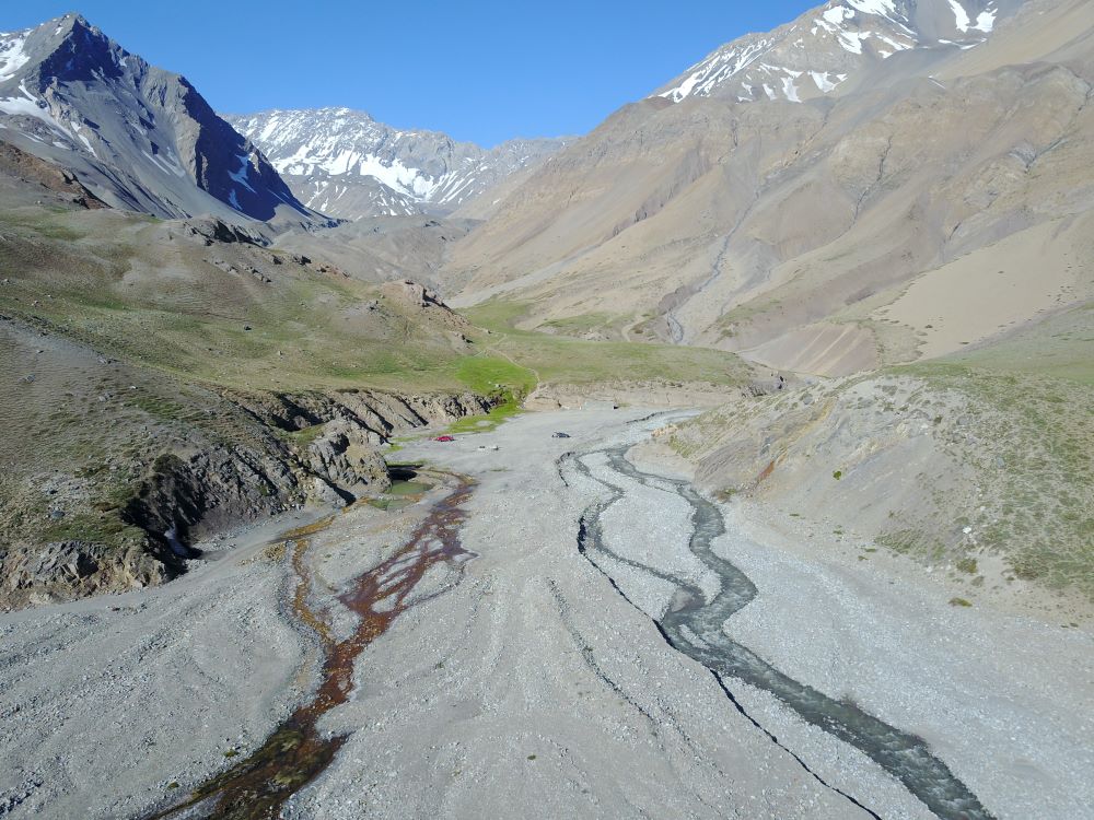 The Upper Rio Yeso catchment: a tributary to the Maipo River which serves the Chilean capital, Santiago.