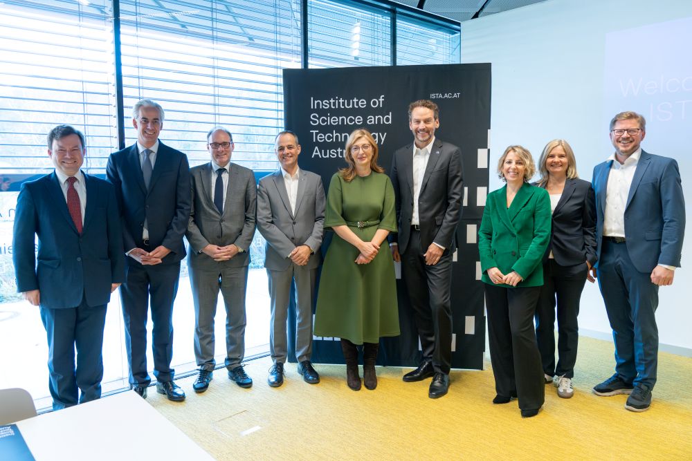 EU-Kommissarin Ekaterina Zaharieva und ihre Delegation wurden auf dem ISTA Campus herzlich empfangen.